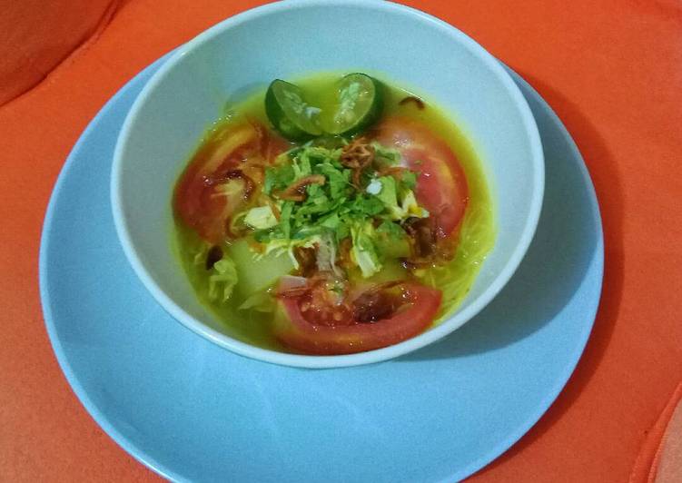 gambar untuk resep Soto ayam kuah kuning