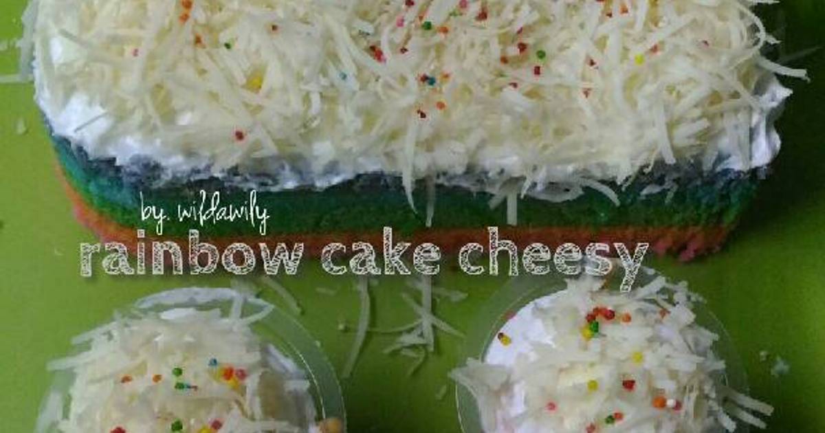 Resep Rainbow cake ekonomis