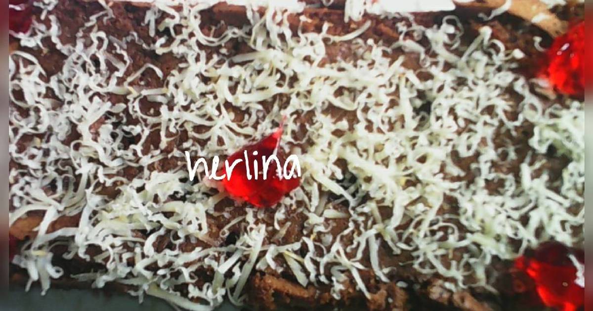 Resep blackforest. 1 telur😱😍