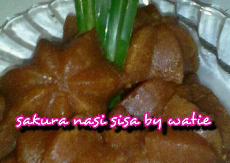 gambar untuk resep Sakura nasi sisa(eggless)