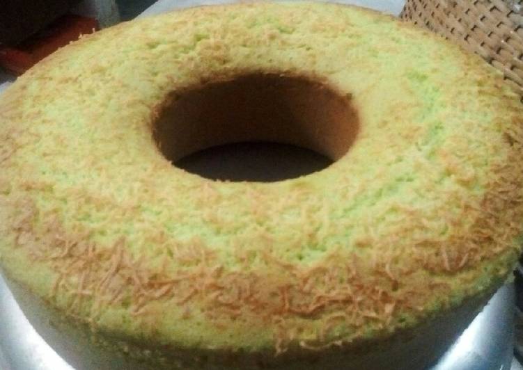 resep lengkap untuk Bolu santan topping keju