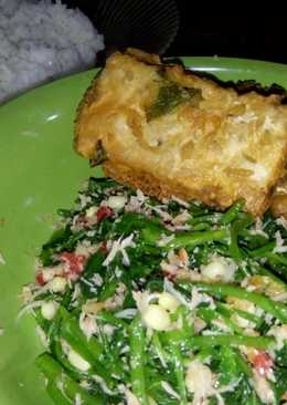 Menu Maksi (Urap Selada Air + Tempe goreng)