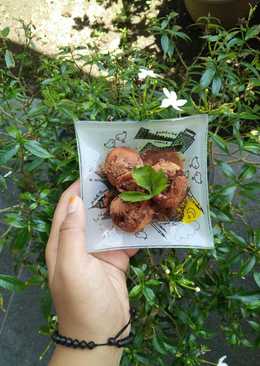 Kue goreng saus milo