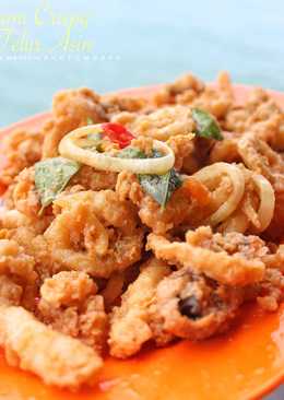 Sotong telur asin crispy (cumi telur asin)