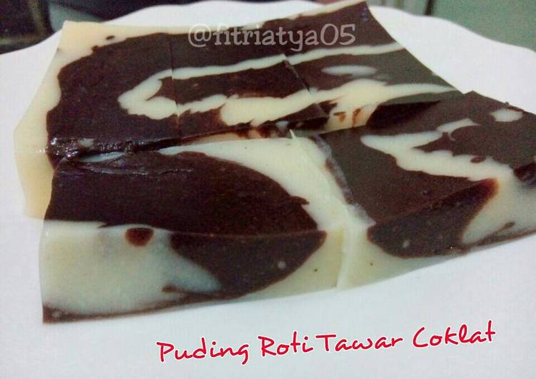 Resep Puding  roti  tawar  coklat  oleh Tya Cookpad