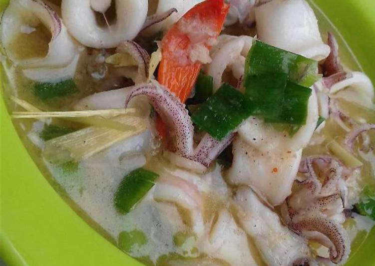 resep Oseng cumi berkuah