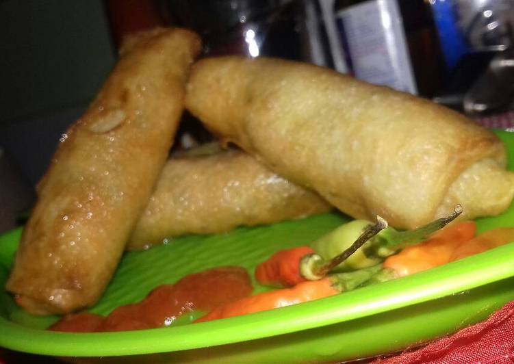 resep lengkap untuk Lumpia ayam wortel