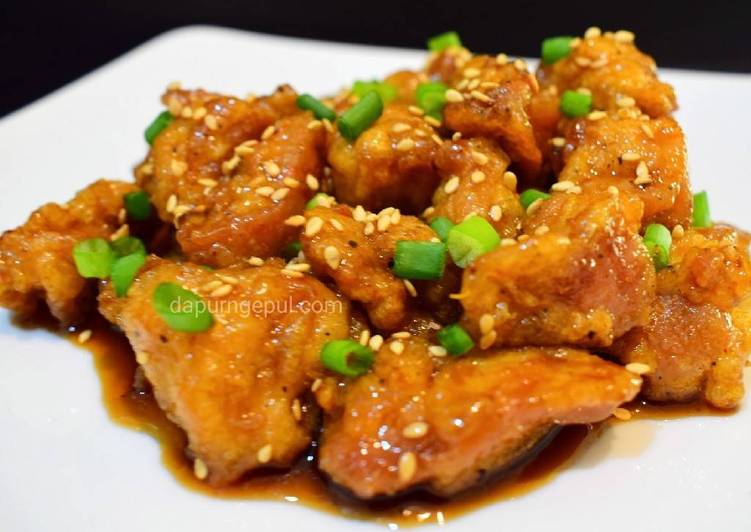 resep Orange Chicken (Ayam Saus Jeruk)