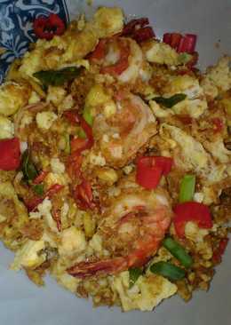 Udang Telur masak sereal