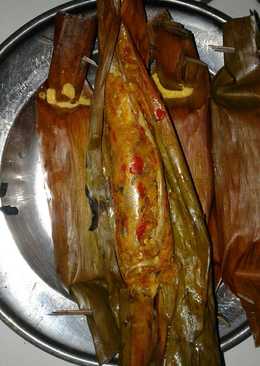 Pepes ikan pindang pedas