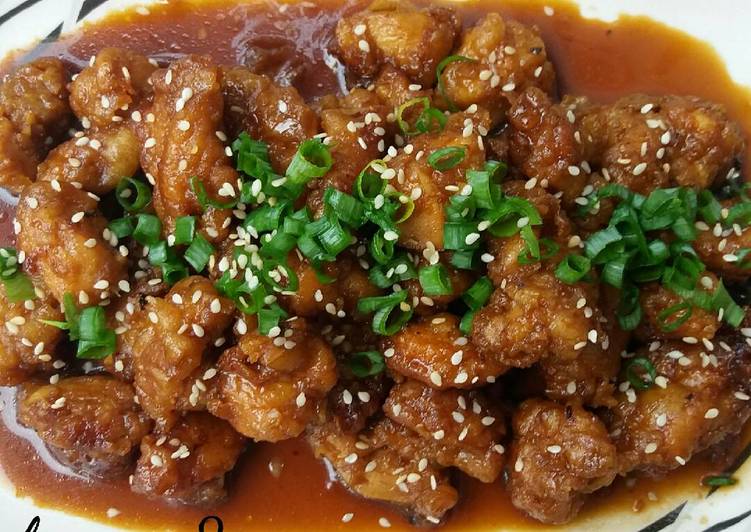 resep lengkap untuk Sesame Chicken / Ayam Wijen