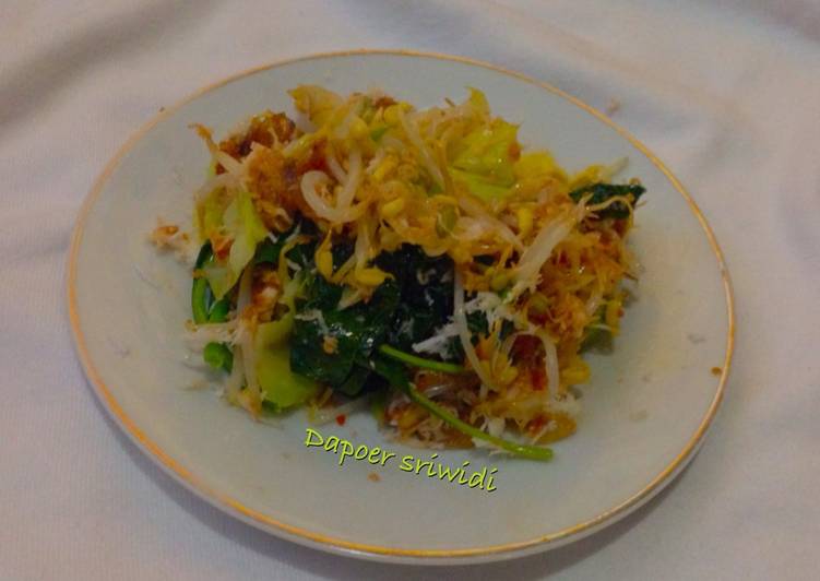 cara membuat Sayur urap bali