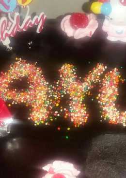 Birthday cake cheese chocolate