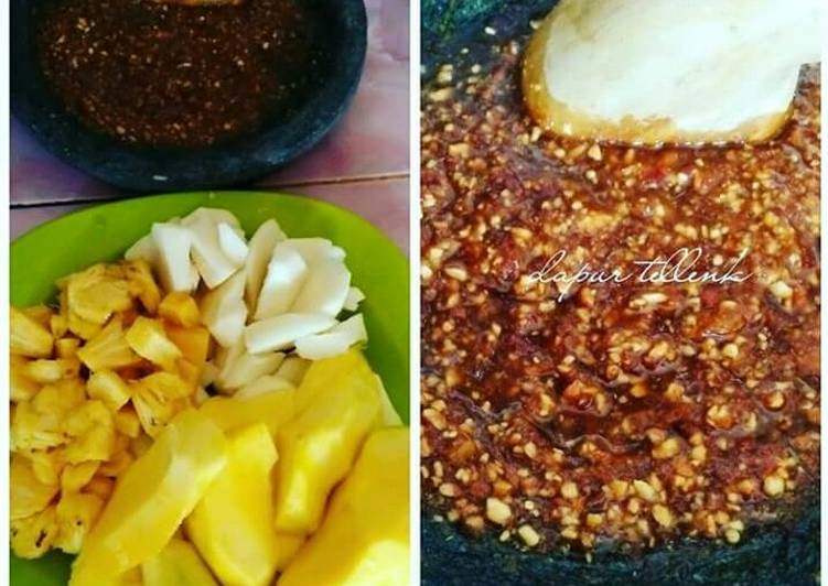 bahan dan cara membuat Bumbu Rujak Ulek ala Medan Enaaakkk