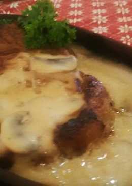 Sirloin Steak with Mushroom sauce