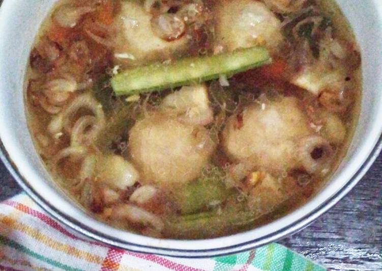 Sayur Sop Bakso Simpel