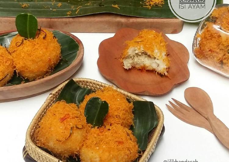 gambar untuk resep makanan Ketan Serundeng Isi Ayam