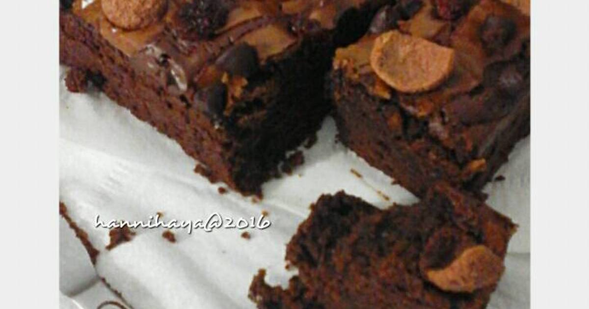 Brownis koko krunch 6 resep  Cookpad