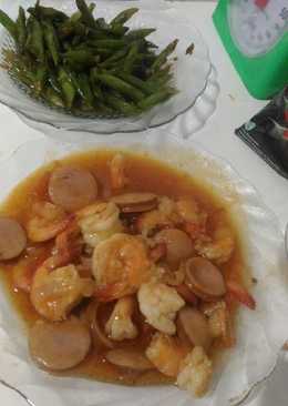 Udang pedas manis