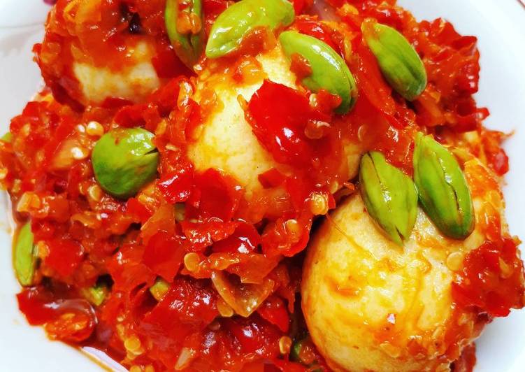 Resep Balado Telor Pete Oleh Fabiankenwi