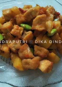 Balado kentang, tahu dan pete simpel