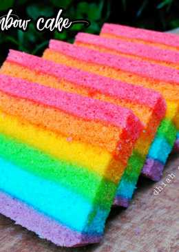 Steam rainbow cake