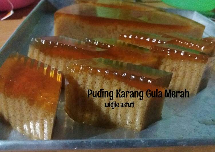 resep makanan Puding Karang Gula Merah