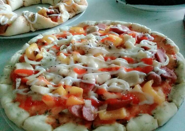 resep masakan Pizza Mozarella Home Made