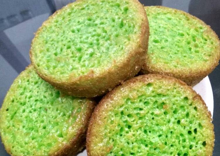 Resep Bika Ambon ekonomis(pasta pandan)