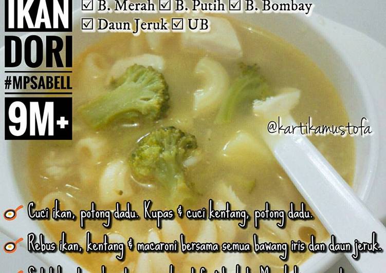 bahan dan cara membuat Sop Kentang Ikan Dori MPASI 9 bulan