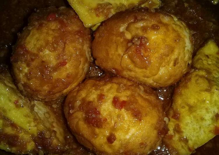 resep makanan Sambel goreng tahu telor