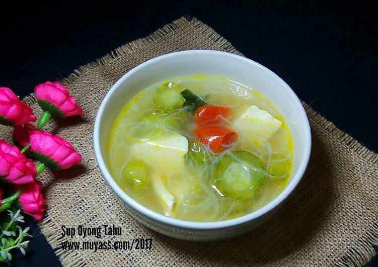 resep makanan Sup Oyong Tahu