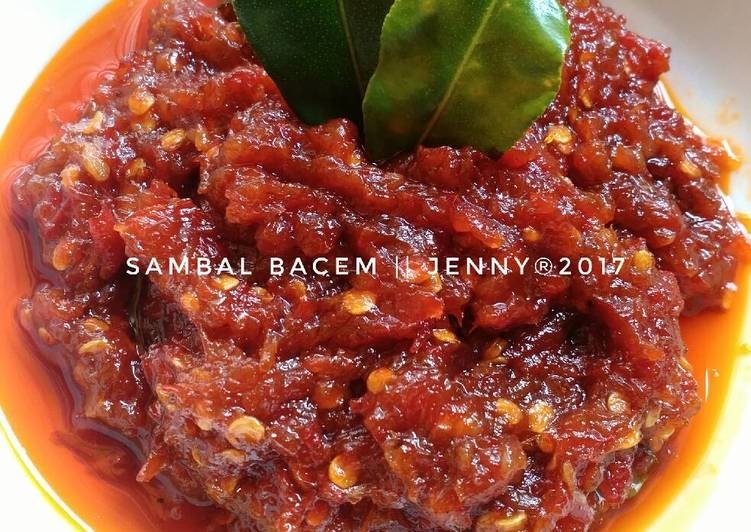 resep lengkap untuk Sambal Bacem