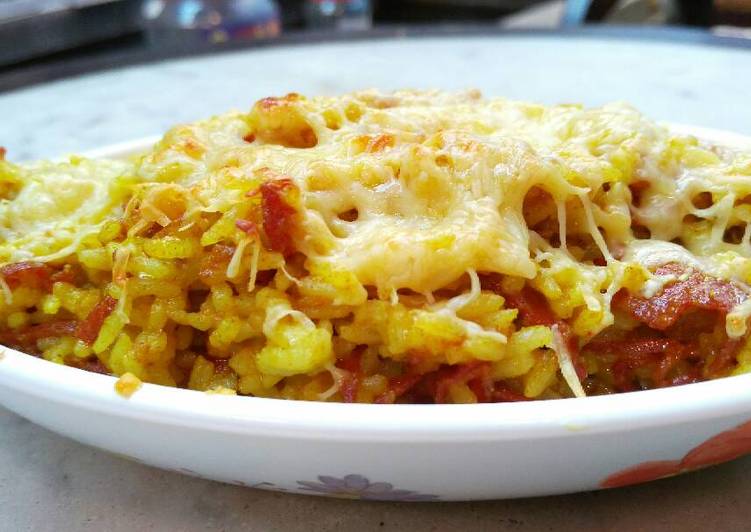 resep lengkap untuk Curry Baked Rice