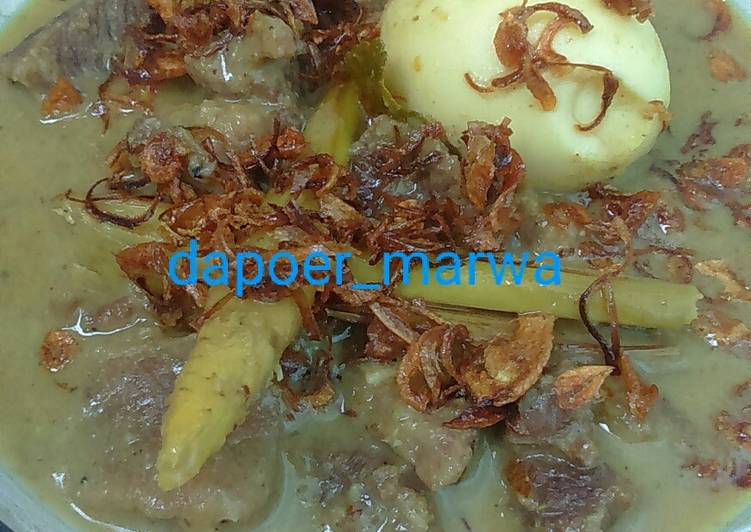 cara membuat Terik daging dan telur