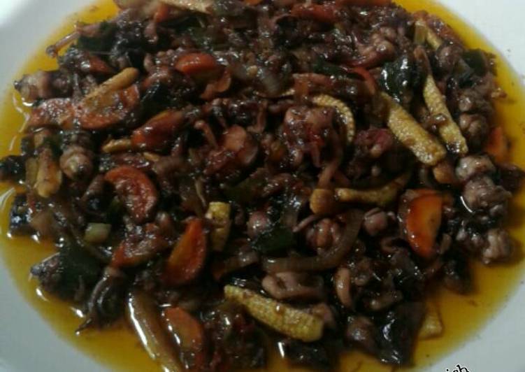 resep masakan Cumi Cabe Hijau Saus Teriyaki ??