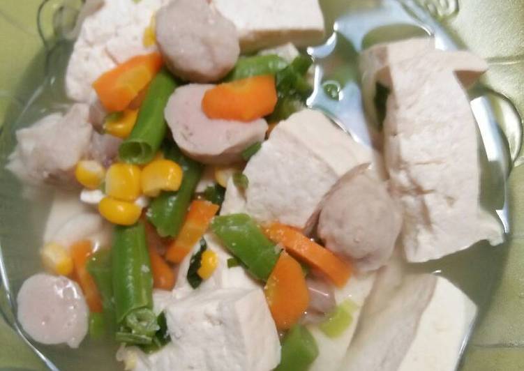 gambar untuk resep makanan Sop tahu bakso sayur no msg