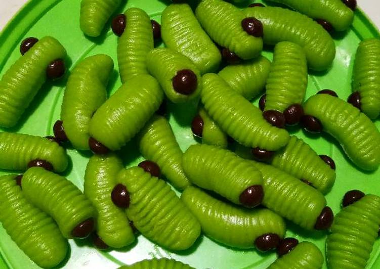 resep lengkap untuk Kue ulet ijo