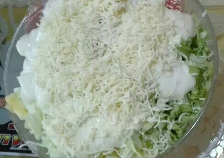 cara membuat Salad buah