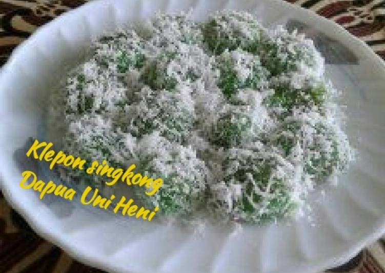 cara membuat Klepon singkong ??