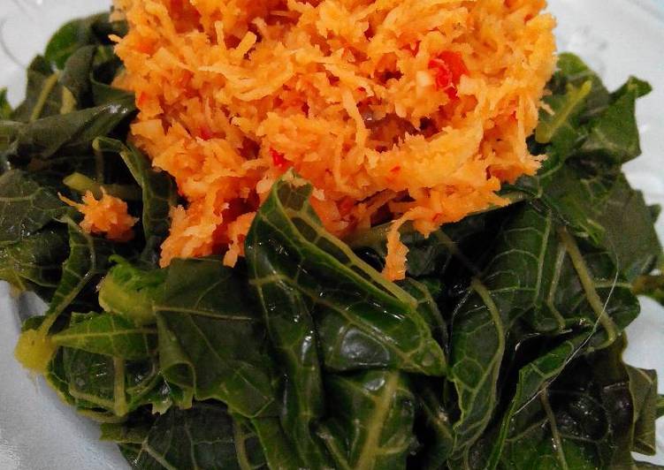 resep lengkap untuk Urap-Urap daun singkong dan daun pepaya