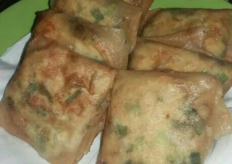 resep lengkap untuk Martabak telor tahu