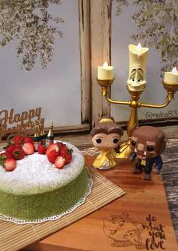 Greentea Sponge Cheesecake