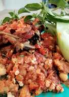 Geprek ayam tempe sambal kemangi