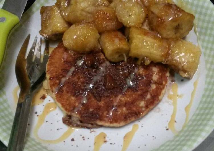 Resep Caramelized Banana (topping pancake) Kiriman dari dr. Natalia Momo