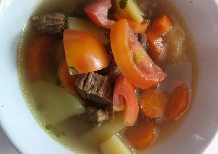 Resep Sop daging super simple