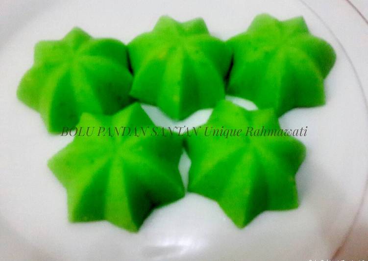 gambar untuk resep Bolu pandan santan kukus