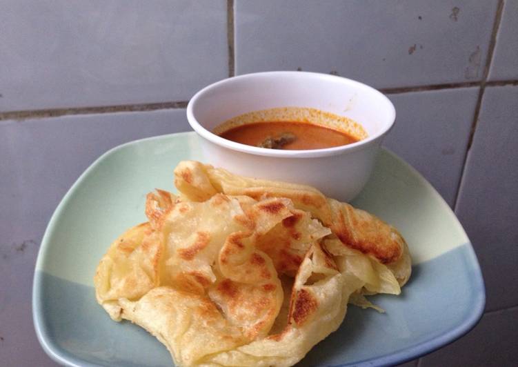 gambar untuk cara membuat Canai with curry