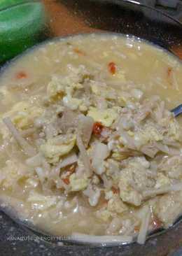 Sup Jamur Enoki Telur Pedas (recook)