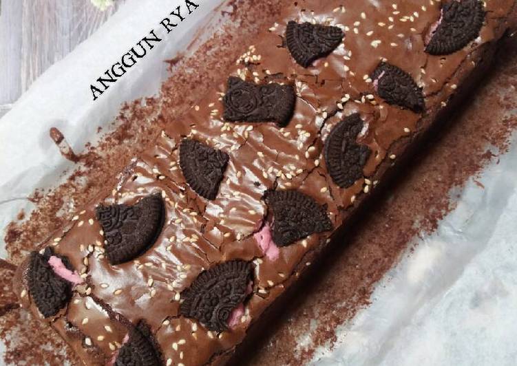 gambar untuk cara membuat Shiny & Fudgy Brownies